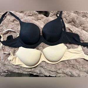 Amazon Essentials Black and Cream Bra Set